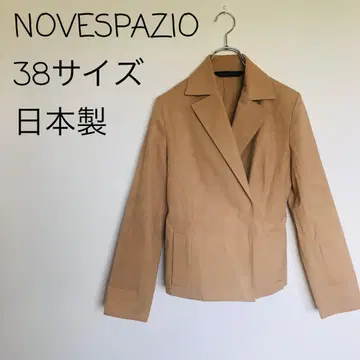 자켓 NOVESPAZIO 베이지 숨김 버튼 더블 38 사이즈