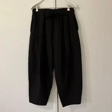 sirone 스트라이프 블랙 이지 팬츠