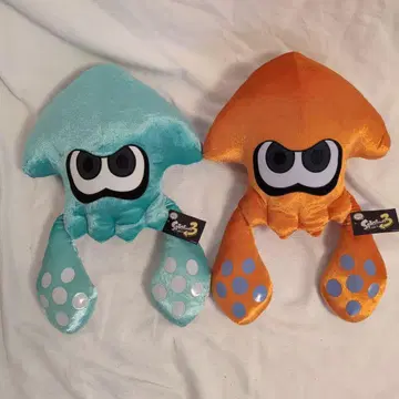 Splatoon 3 오징어 봉제 인형 2개 세트