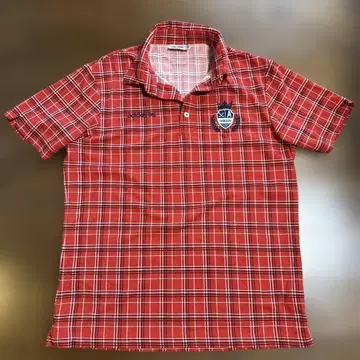 adidas 빨간색 체크 무늬 셔츠 WIN