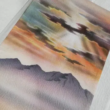 캐주얼 오비 염색 천사의 사다리 수제