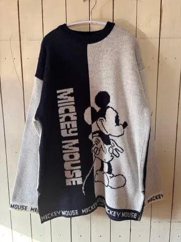 디즈니 니트 90s Cox Combo 미키마우스 스웨터