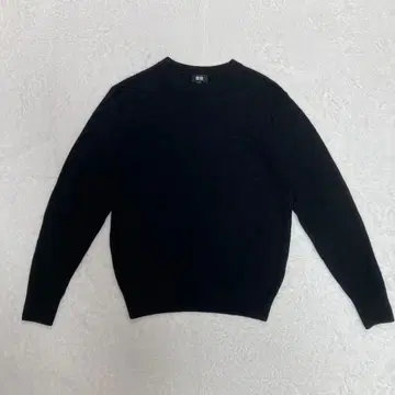새상품급 유니클로 캐시미어 100% 니트 스웨터 블랙 S 남성용