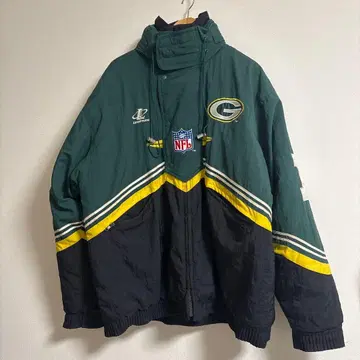 Logo Athletic NFL 그린베이 패커스 패딩 자켓