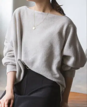 NOBLE 파인 울 돌먼 풀오버