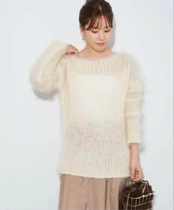 plage 모헤어 니트 mohair roughly knit