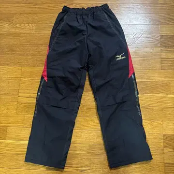 미즈노 블레스 서모 워머 팬츠 M 블랙 x 레드 x 골드