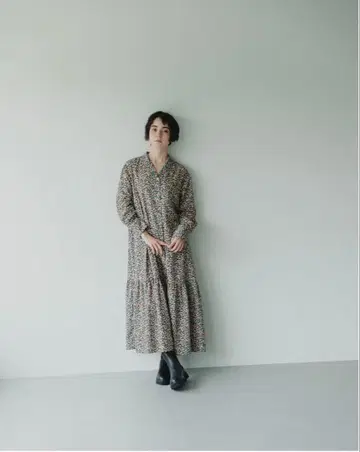 북유럽 생활 잡화점 리버티 프린트 티어드 원피스