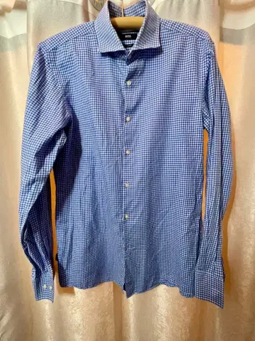 BOSS 슬림핏 체크 셔츠