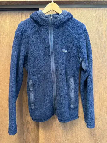 파타고니아/네이비 플리스 자켓 후드 부착