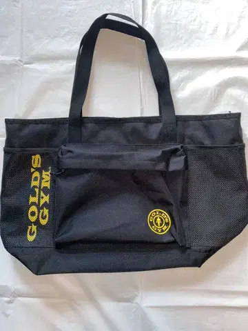 GOLD'S GYM 블랙 토트백