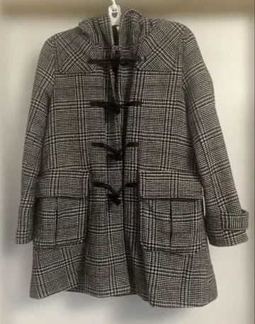 JEANASIS 지나시스 체크 무늬 더플 코트 프리 사이즈