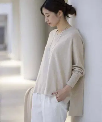 VERMEIL par iena 캐시미어 BIG 실루엣 V넥 풀오버