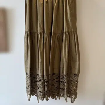 허그아워 바텐 레이스 턱 캉캉 스커트