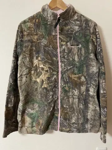 US 구제 의류 REALTREE 여성용 카모플라주 플리스 자켓 XL