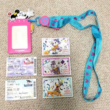 미니 티켓 홀더 & 사용한 티켓 (2008~2019년) 5장 세트