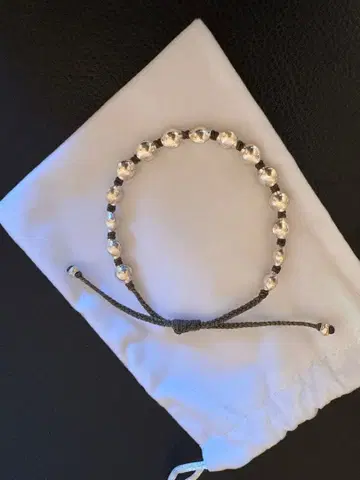 accessories mau Wax 코드 카렌 실버 비즈 팔찌