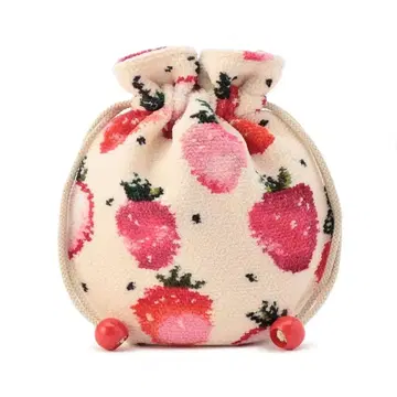 미사용 새상품 러브리 바이 페이러 스트로베리 도트 아이보리 복조리