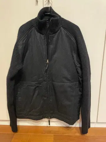 블랙 집업 캐주얼 자켓 사이즈 L 이탈리아제