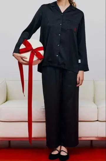 gelato pique [ JOEL ROBUCHON 새틴 자카드 롱 팬츠