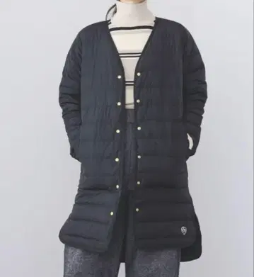 빔즈 블랙 프렌치 롱 다운 자켓 프렌치 덕 BEAMS