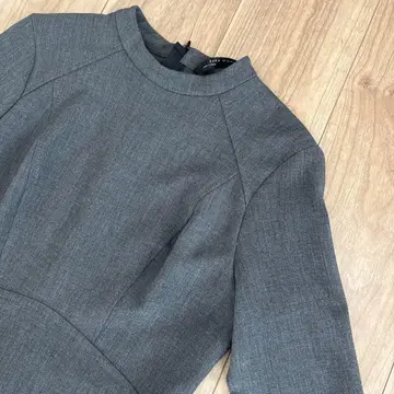 ZARA 그레이 7부 소매 타이트 원피스 포멀