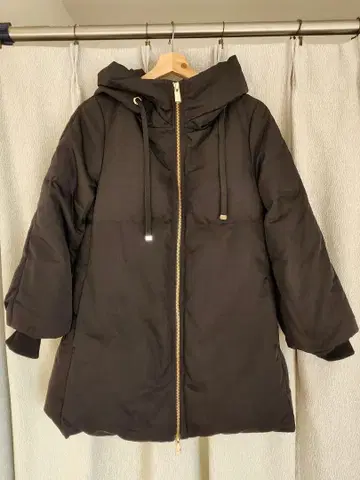 espace de calma 후드 부착 다운 자켓 블랙