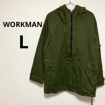 워크맨 남성용 모즈 코트 하프 집업 카키 필드코어 L