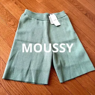 택 포함 새상품 MOUSSY 마우지 민트 그린 숏팬츠 프리 사이즈