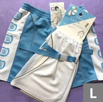 [ 새상품 L ] 누타. 숏팬츠 & 레그 커버 천사계 패션 스카이블루계