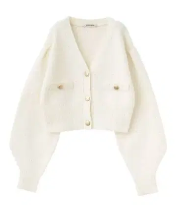 COCODEAL 스팽글 컴팩트 니트 가디건