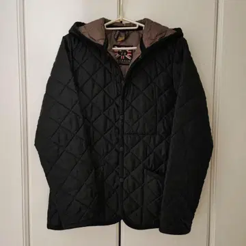 라벤햄 LAVENHAM 후드 블루종 블랙 size38