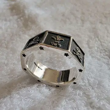 Hide + A&G 팔각 반지 실버 925 반지 22호