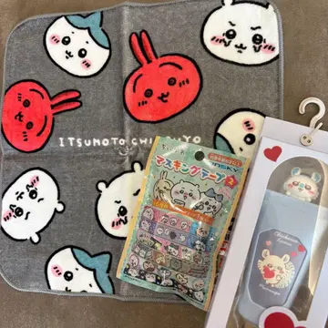 치이카와 (먼작귀) 모몽가 핸드 크림 타월 마스킹 테이프 세트