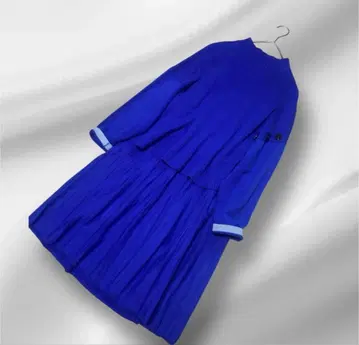 빅 사이즈! SONIA RYKIEL 버튼 디테일 니트 원피스 46