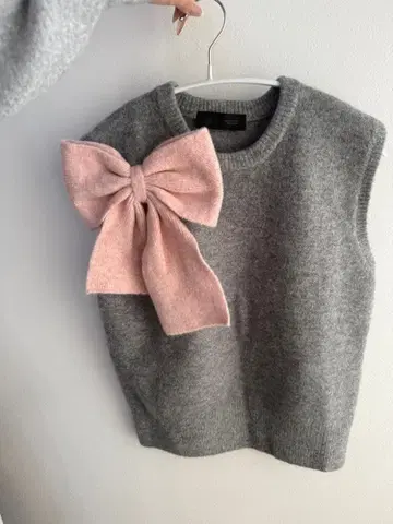 ZARA 니트 베스트 리본