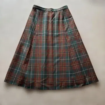 Mademoiselle NON NON 체크 무늬 롱 스커트