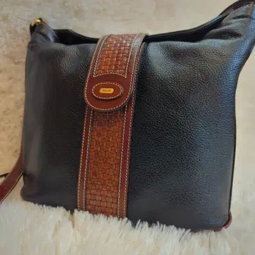 BALLY 발리 숄더백 천연 가죽 뜨개질 인트레차트 숄더
