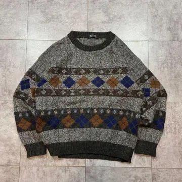 SOUL CHA-CHA 이탈리아제 울 혼방 크루넥 니트 스웨터