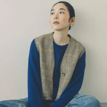 북유럽 생활 잡화점 / 헤링본 무늬 울 베스트 / 요시이치히로 콜라보