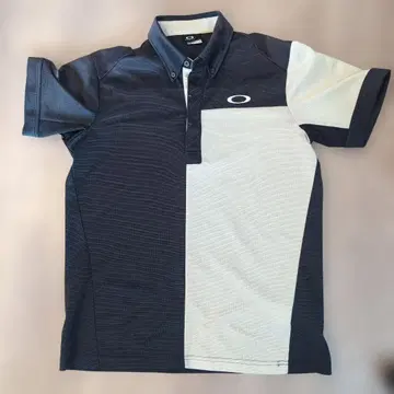 Oakley 피케 셔츠 네이비/화이트 L 사이즈