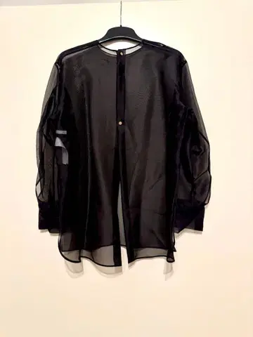 시스루 블랙 셔츠 긴팔 새상품