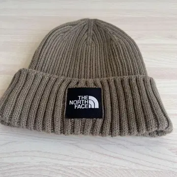 THE NORTH FACE 니트 모자 베이지 프리 사이즈