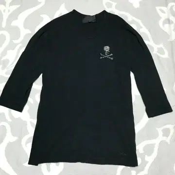 로엔 남성용 7부 소매 티셔츠 (블랙)