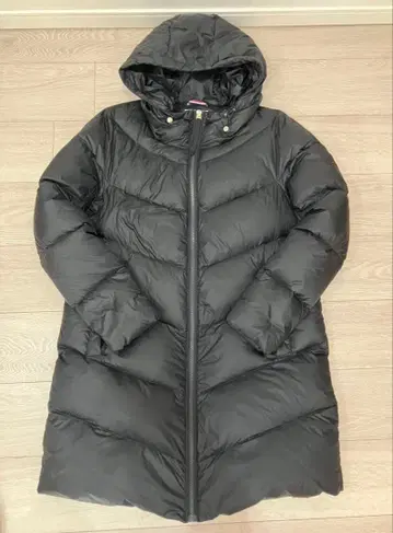 컨디션 최상 타미힐피거 경량 다운 롱 기장 M 여성용 블랙