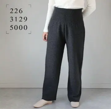 [ 새상품급 ] 사이후쿠 복대 울 팬츠 다크 그레이 프리 사이즈