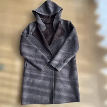 AMACA 후드 부착 그레이 코트 40