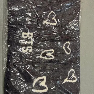 BTS 하트 무늬 그레이 젤라피케 담요