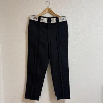 Dickies874 BOWWOW 컷오프 워크 팬츠 블랙 L