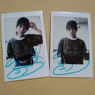 아오야마 히카루 사인 포함 폴라로이드 2장